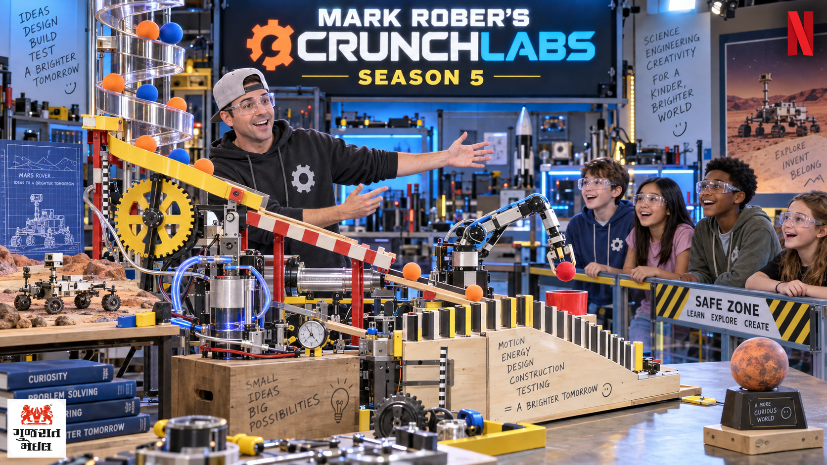 પ્રયોગો સાથે વિજ્ઞાનનો રોમાંચઃ Netflix પર આવી Mark Rober’s CrunchLabsની પાંચમી સિઝન.